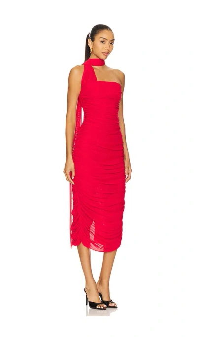 Elliatt Darya Midi Dress In Red