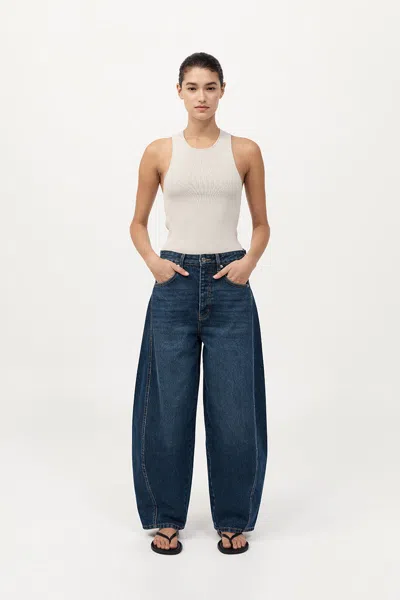 St Agni Sculpted Knit Top In Silver