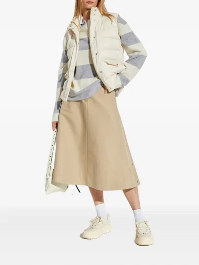 Moncler Besset Quilted Flap-pocket Gilet In White