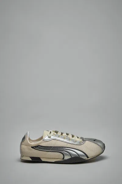 Puma H-street Og Sneakers In White Leather And Fabric In Silver