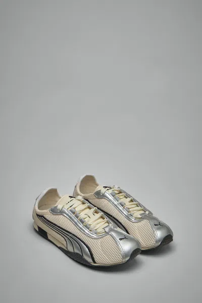 Puma H-street Og Sneakers In White Leather And Fabric In Silver