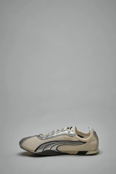Puma H-street Og Sneakers In White Leather And Fabric In Silver