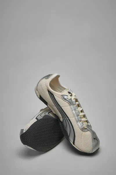 Puma H-street Og Sneakers In White Leather And Fabric In Silver