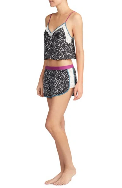 Room Service Pjs Room Service Satin Crop Camisole In Multi