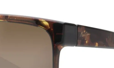 Maui Jim Pokowai Arch 58mm Polarized Rectangular Sunglasses In Neutral