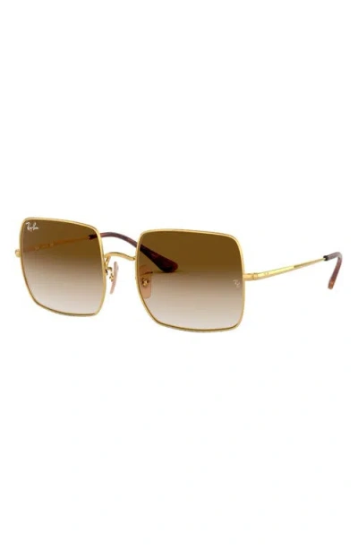 Ray Ban Ray-ban 54mm Gradient Square Sunglasses In Neutral