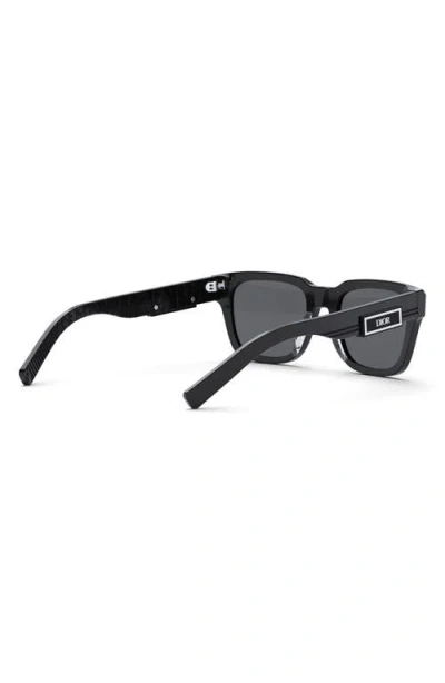 Dior 'b23 S1i 53mm Rectangular Sunglasses In Black