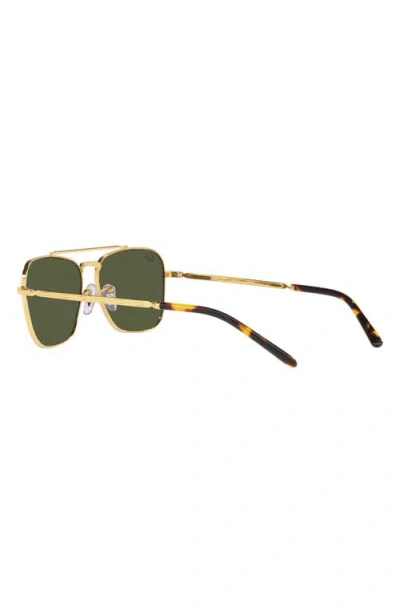 Ray Ban Ray-ban New Caravan 58mm Square Sunglasses In Gold