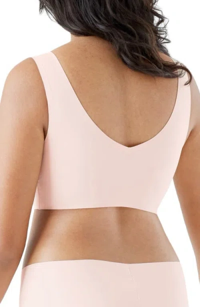 True & Co. True Body Lift V-neck Bralette In Pink