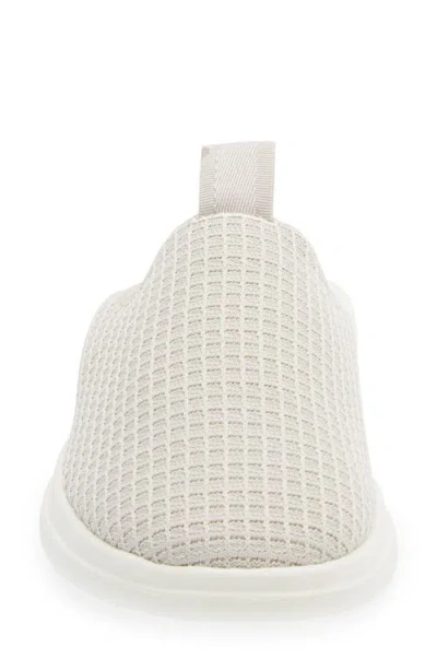 Lusso Cloud Pelli Waffle Knit Slipper In Perfect Grey Marshmallow