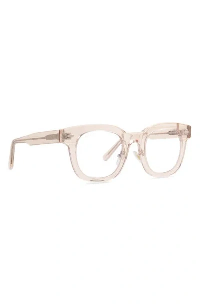 Diff Summer 47mm Blue Light Blocking Glasses In Gray