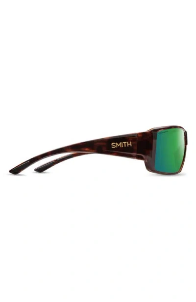Smith Guides Choice Xl 63mm Chromapop™ Polarized Oversize Square Sunglasses In Green