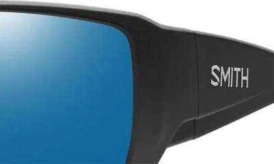 Smith Guides Choice Xl 63mm Chromapop™ Polarized Oversize Square Sunglasses In Blue