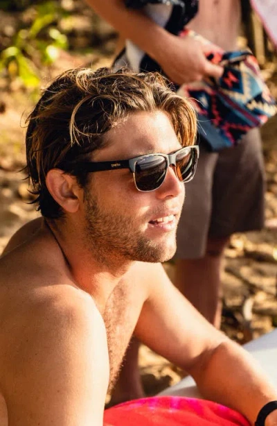 Smith Lowdown Split 56mm Chromapop™ Polarized Square Sunglasses In Brown