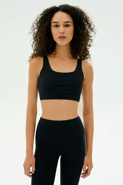 Splits59 Airweight Rib Sports Bra In Black