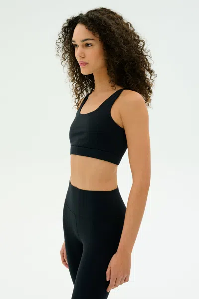 Splits59 Airweight Rib Sports Bra In Black
