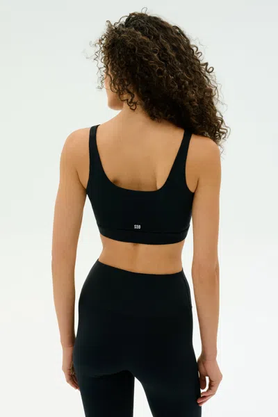 Splits59 Airweight Rib Sports Bra In Black