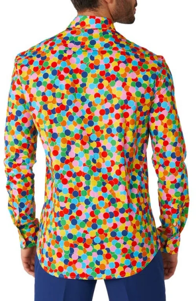 Opposuits Confetti Mens Long Sleeve Dress Shirt In Multi