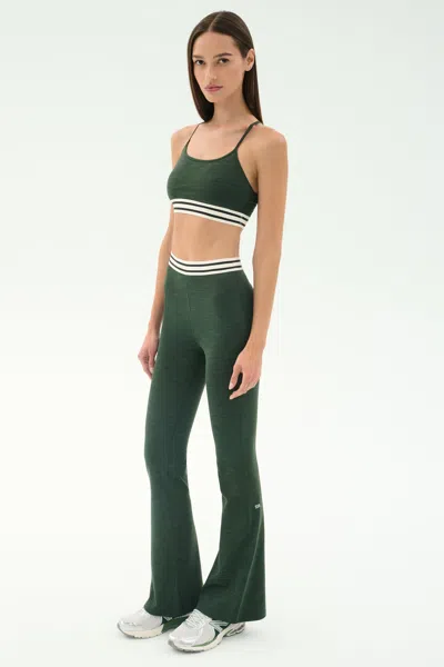 Splits59 Cali Active Rib Bra Heather Military In Green