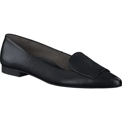 Paul Green Teddy Pointed Toe Flat In Black