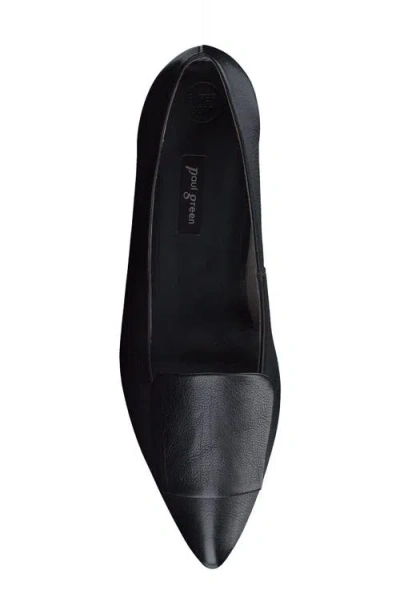 Paul Green Teddy Pointed Toe Flat In Black