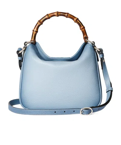 Gucci Diana Small Shoulder Bag In Blue