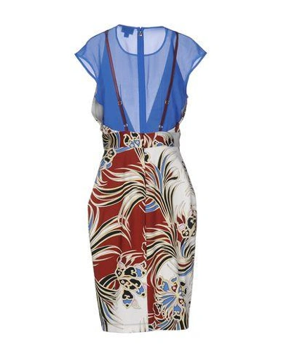Shop Just Cavalli Knee-length Dress In White