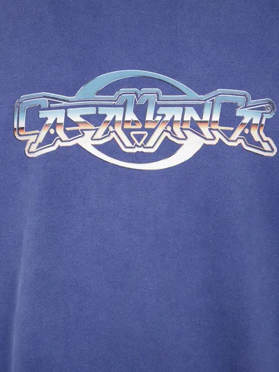 Casablanca Logo-print Sweatshirt In Blue