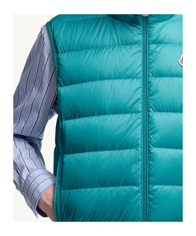 Moncler Rocoque Padded Bodywarmer In Blue