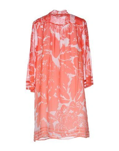 Shop Diane Von Furstenberg Shirt Dress In Coral