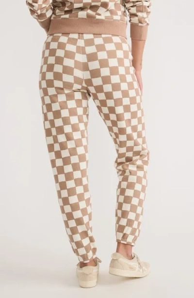 Marine Layer Anytime Checkerboard Joggers In Multi