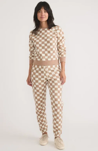 Marine Layer Anytime Checkerboard Joggers In Multi