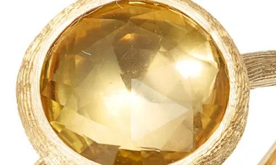 Marco Bicego Jaipur Color Lemon Quartz Ring In Gold