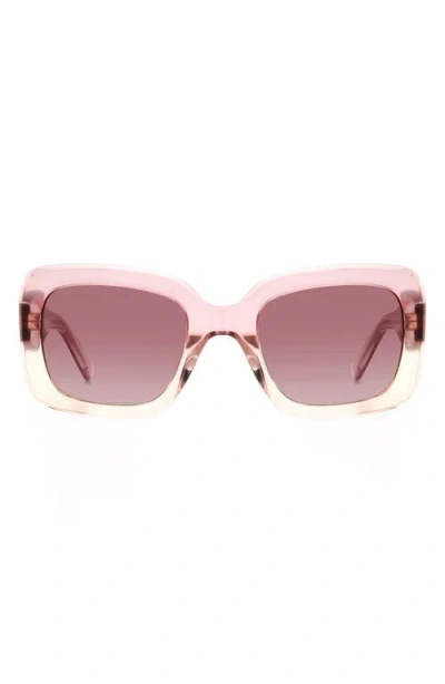 Kate Spade New York Bellamys 52mm Gradient Rectangular Sunglasses In Pink