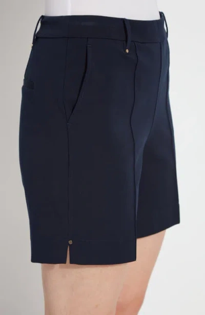 Lyssé Amanda Stretch Twill Short In True Navy In Blue