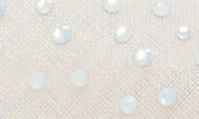 Stuart Weitzman Emilia Mesh Crystal-embelished Ballerina Shoes In White