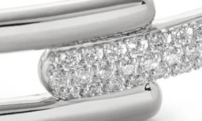 Monica Vinader Lab Created Diamond Bangle In Metallic