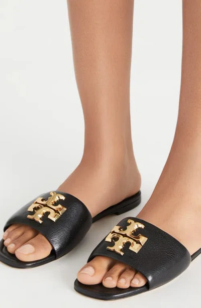 Tory Burch Open Toe Flat Sole Gold-tone Hardware In Multi