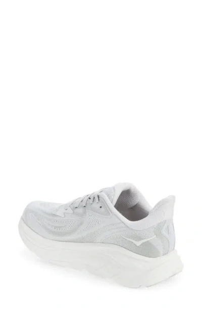 Hoka W Clifton 10 Woman Sneakers White Size 8 Textile Fibers In Gray