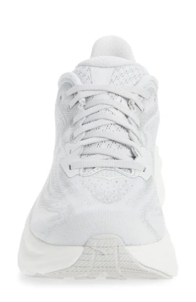 Hoka W Clifton 10 Woman Sneakers White Size 8 Textile Fibers In Gray