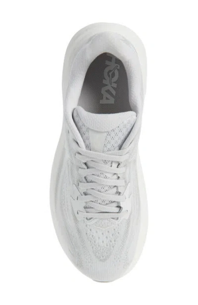 Hoka W Clifton 10 Woman Sneakers White Size 8 Textile Fibers In Gray