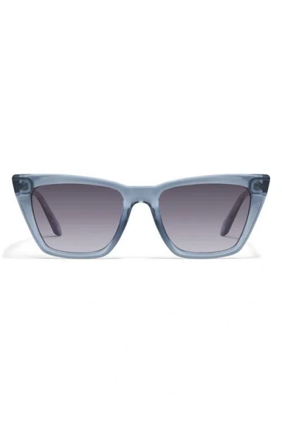 Quay Call The Shots 54mm Gradient Cat Eye Sunglasses In Gray