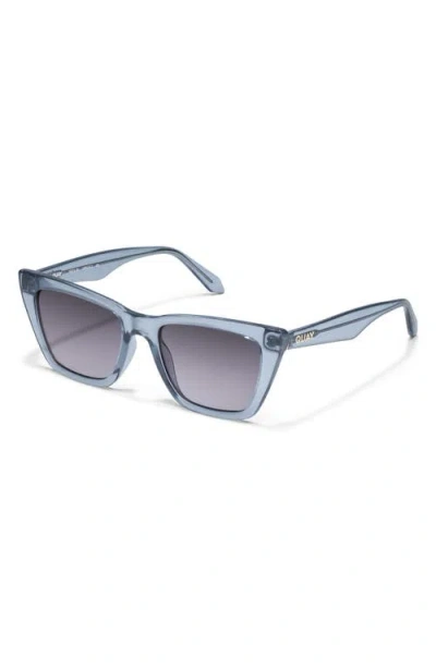 Quay Call The Shots 54mm Gradient Cat Eye Sunglasses In Gray