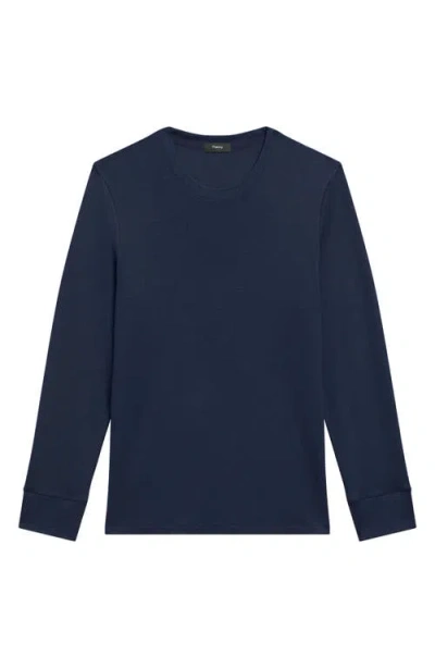 Theory Essential Long Sleeve T-shirt In Blue