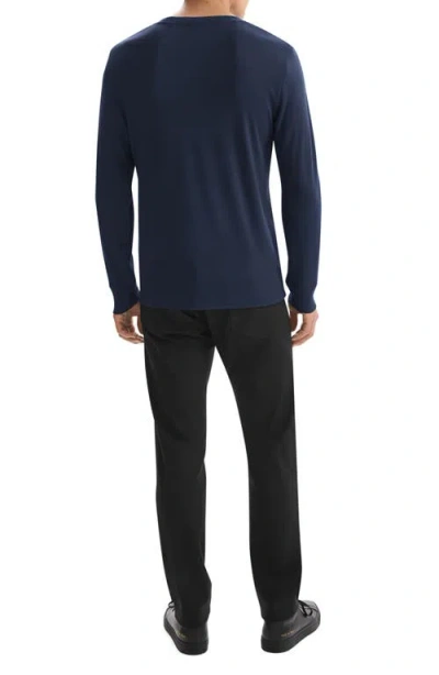 Theory Essential Long Sleeve T-shirt In Blue