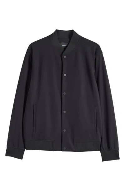 Theory Murphy Precision Slim Fit Bomber Jacket In Black