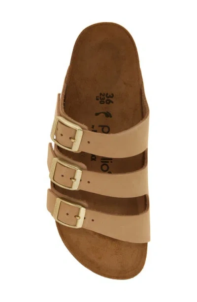 Birkenstock Papillio Florida Iii Flex Womens Nubuck Platform Sandals In Sandcastle