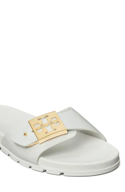 Tory Burch Slide Sandals With Metallic Buckle Accent In Multi