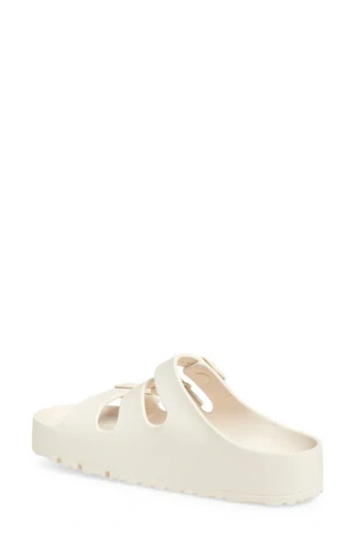 Birkenstock Papillio By  Florida Platform Flex Essentials Slide Sandal In Sand