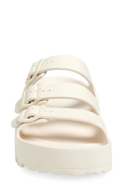 Birkenstock Papillio By  Florida Platform Flex Essentials Slide Sandal In Sand